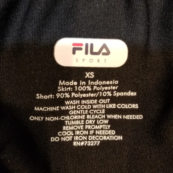 FILA Women's Black 13½" Performance Athletic Skort XS - Picture 8 of 14